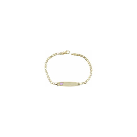 First photo showing Gold identity Bracelet for Kids