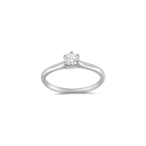 First photo showing Gold Solitaire Diamond Ring